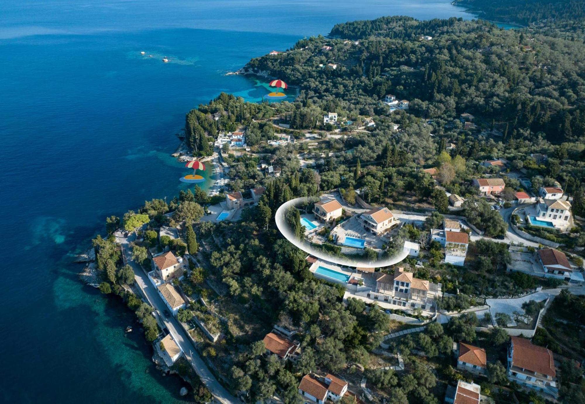 Pangolas Apartments Paxos Longós Dış mekan fotoğraf